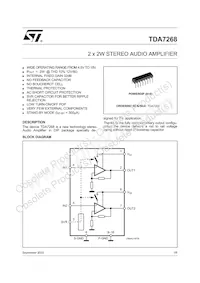 TDA7268 데이터 시트 표지