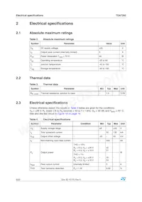 TDA7292 Datasheet Page 6