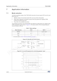 TDA7491MV Datasheet Page 20