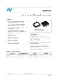 TDA7491P Datasheet Cover