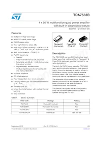 TDA7563BPD Datasheet Cover