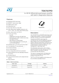 TDA7567PD Datasheet Cover