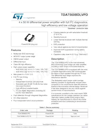 TDA7569BDLVPD Datasheet Cover
