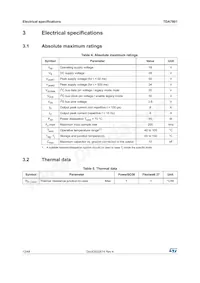 TDA7801SM Datasheet Page 12