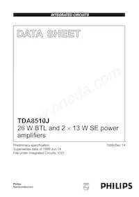 TDA8510J/N2 Datenblatt Cover