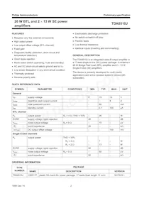 TDA8510J/N2 Datasheet Page 2