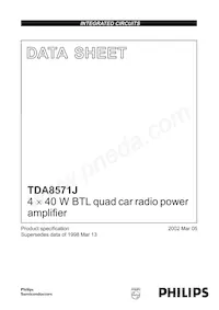 TDA8571J/N2S Datenblatt Cover
