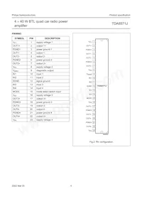 TDA8571J/N2S Datasheet Page 4