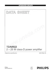 TDA8922TH/N1 Datasheet Copertura