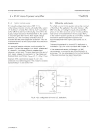 TDA8922TH/N1 Datasheet Pagina 10