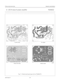 TDA8922TH/N1 Datasheet Pagina 20