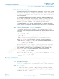 TDA8942P/N1 Datasheet Pagina 17