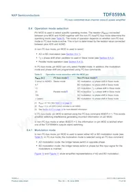 TDF8599ATH/N2/S6CY Datasheet Pagina 11