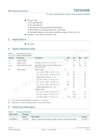 TDF8599BTH/N1 Datasheet Page 2