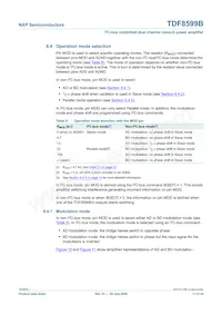 TDF8599BTH/N1 Datasheet Pagina 11