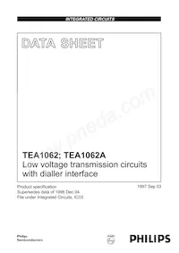 TEA1062AT/C4數據表 封面