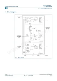 TFA9800J/N1 Datasheet Page 3