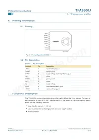 TFA9800J/N1 Datasheet Page 4