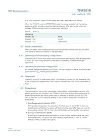 TFA9810T/N1 Datasheet Page 6