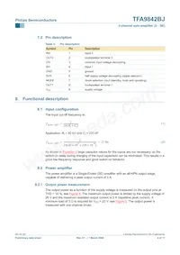 TFA9842BJ/N1 Datasheet Page 4