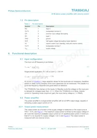 TFA9843AJ/N1 Datasheet Page 4