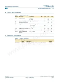 TFA9843BJ/N1 Datasheet Page 2
