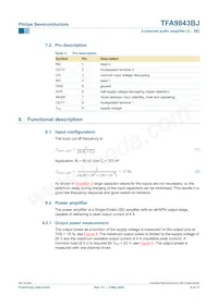 TFA9843BJ/N1 Datasheet Page 4