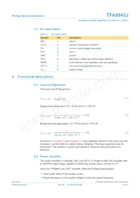 TFA9843J/N1 Datasheet Page 4