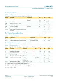 TFA9843J/N1 Datasheet Page 7