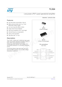 TL064BIDT Datasheet Cover