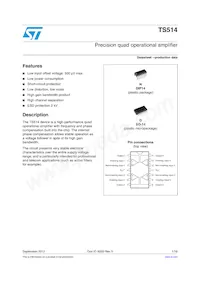 TS514IN Datasheet Cover