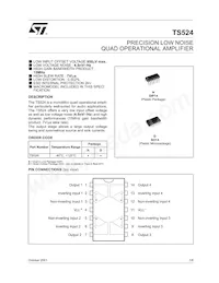 TS524IN Datasheet Cover