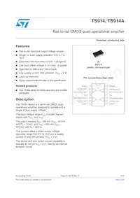 TS914IN Datasheet Cover