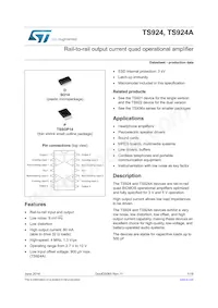 TS924IN Datasheet Cover