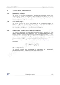 TSU101ICT Datasheet Page 17
