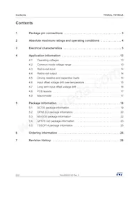 TSV522AIYST Datasheet Page 2