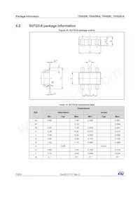 TSV6290AILT Datasheet Pagina 18