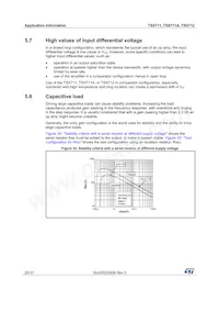 TSX712IYST Datasheet Pagina 20