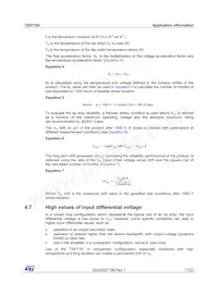 TSX7192IYST Datasheet Pagina 17