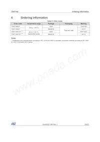 TSX7192IYST Datasheet Pagina 23