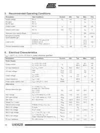 U4082B-MFLG3G Datasheet Page 14