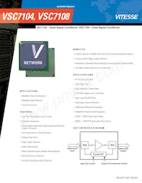 VSC7108VP-01數據表 封面