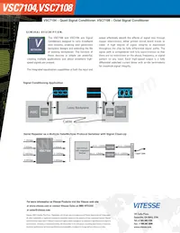 VSC7108VP-01 Datasheet Pagina 2