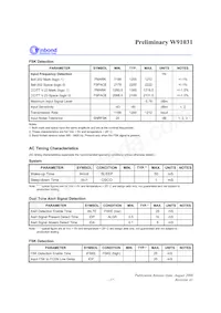 W91031SG T&R Datasheet Page 17