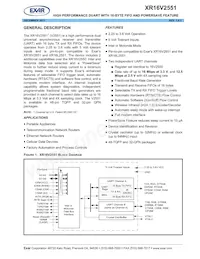XR16V2551IMTR-F Datasheet Copertura