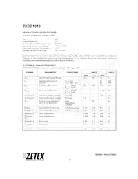ZXCD1010EQ16TA Datasheet Pagina 2