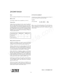 ZXCW8100S28TC數據表 頁面 14