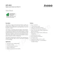 ACPL-0820-500E Datasheet Cover