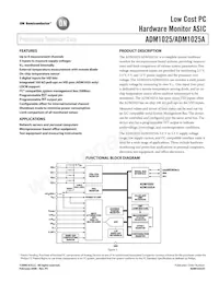 ADM1025ARQZ-R7 Datasheet Cover