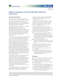 AR8031-AL1B-R Datasheet Copertura